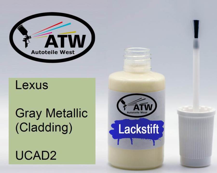 Lexus, Gray Metallic (Cladding), UCAD2: 20ml Lackstift, von ATW Autoteile West.